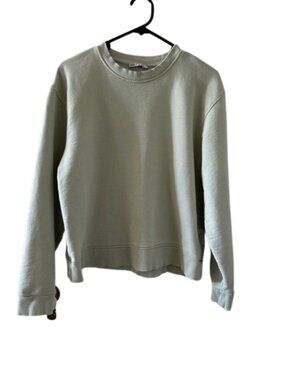 111. Zara Light Sage Crewneck Sweater